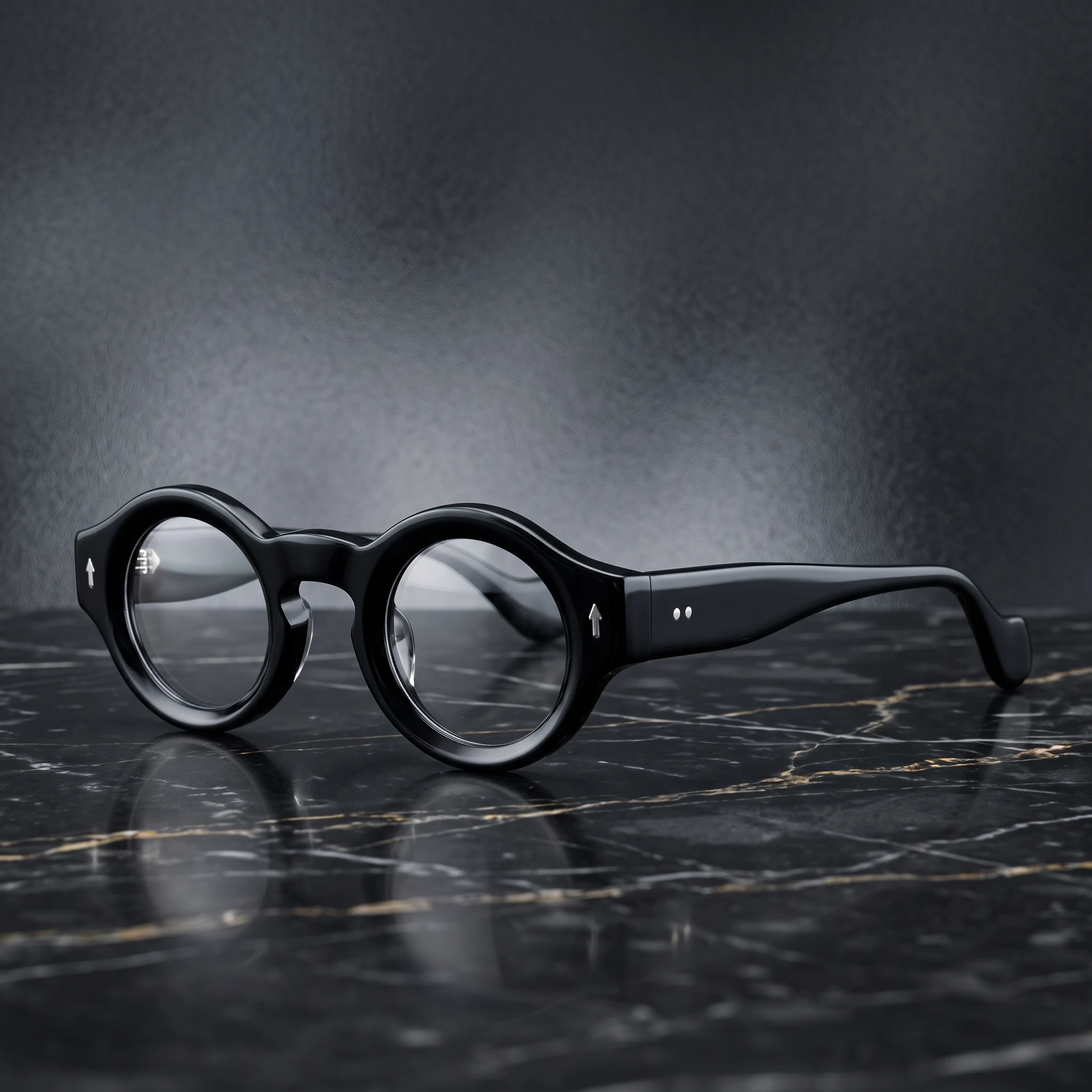 Round Thick Acetate Spectacle Small Frame Fashion Rivet Optical Glasses Men Reading Glasses Lady Vintage Prescription Eyeglass