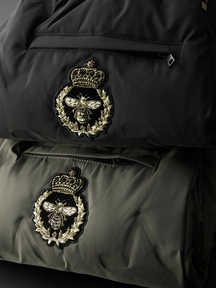 Pantalones de invierno Thiened para hombre, plumón de ganso blanco, ajustados, resistentes al viento, impermeables, informales, Faion Urban Sle