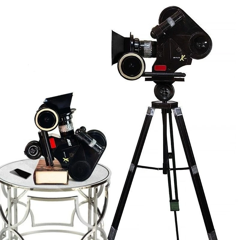 Retro Schmiedeeisen nostalgische altmodische Filmprojektor Filmmaschine Fotografie Projektor Modell Requisiten Industriestil Ornam