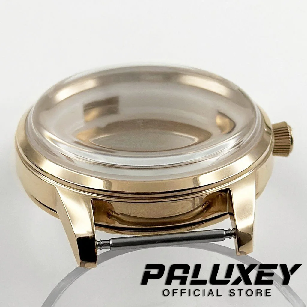 40 مللي متر كوكتيل ذهبي وردي من الفولاذ المقاوم للصدأ S ساعة تاج مناسبة لحركة NH34 NH35 NH36 NH38 NH39 NH70 NH72 4R35 4R36