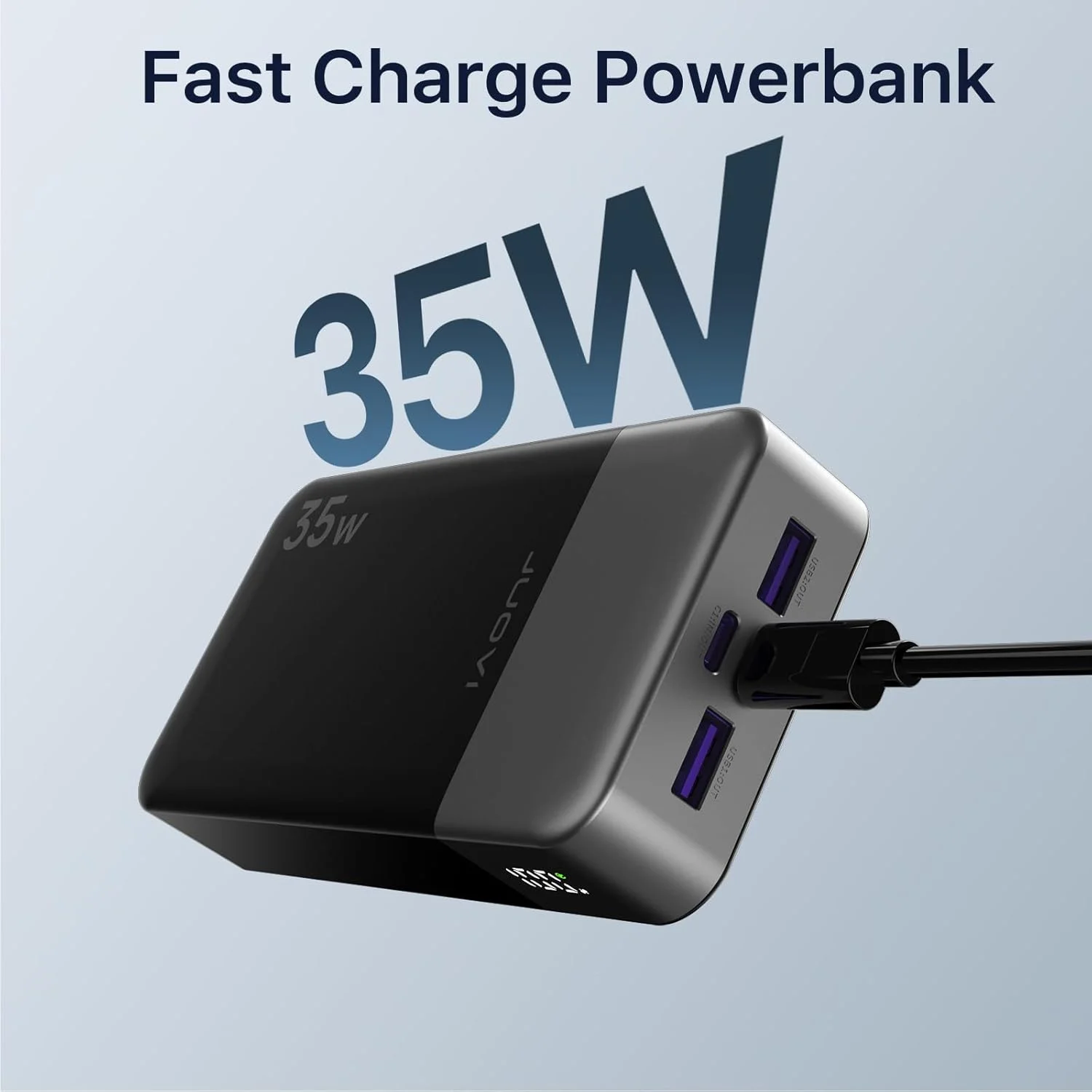 JUOVI Portable Power Bank 35W 20000mAh Battery Pack Fast Charging, PD3.0 QC4.0 Phone Battery Pack with LED Display for iPhone 17 16 15 14, Galaxy, Tablet, Switch, Etc