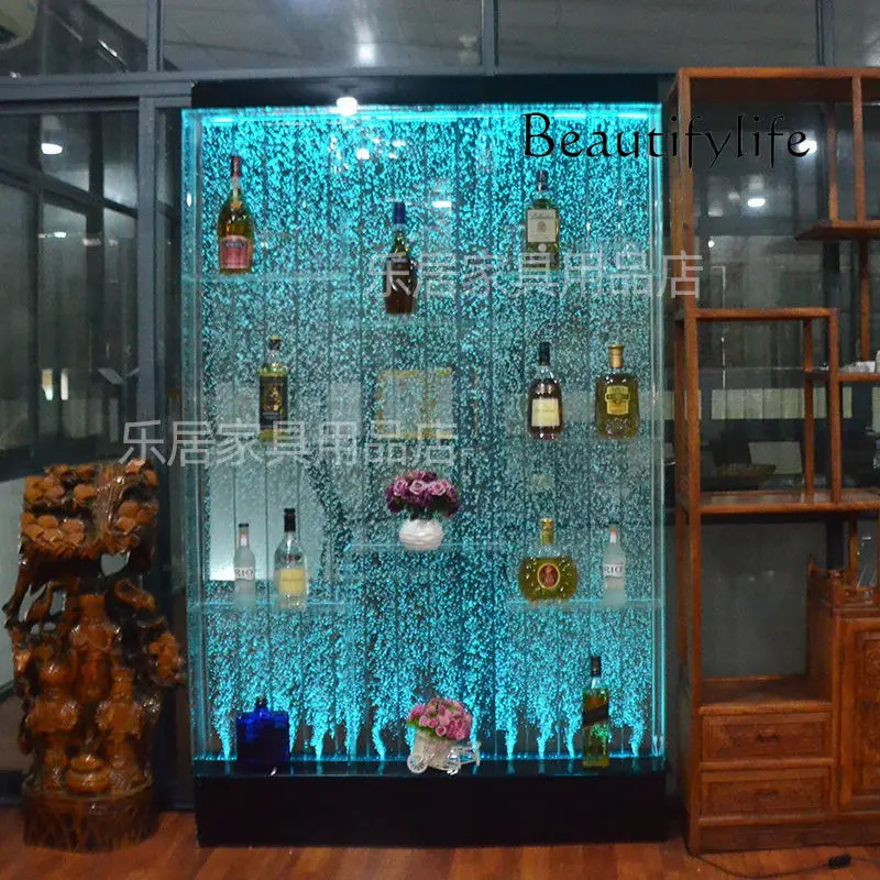 Custom. [Partition Beautiful] Customized Curtain Wall Wine Cabinet Screen Living Room Fish Hallway Partition Decorati