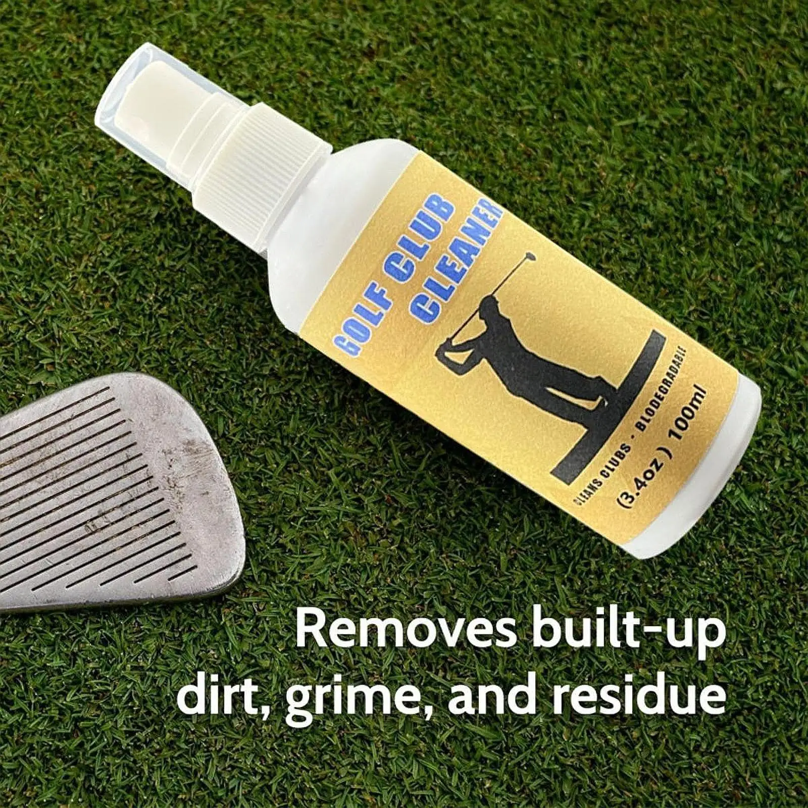 Rod Cleaning Spray 100ml Grassland Golf Club Cleanser for Bags Shoes Irons