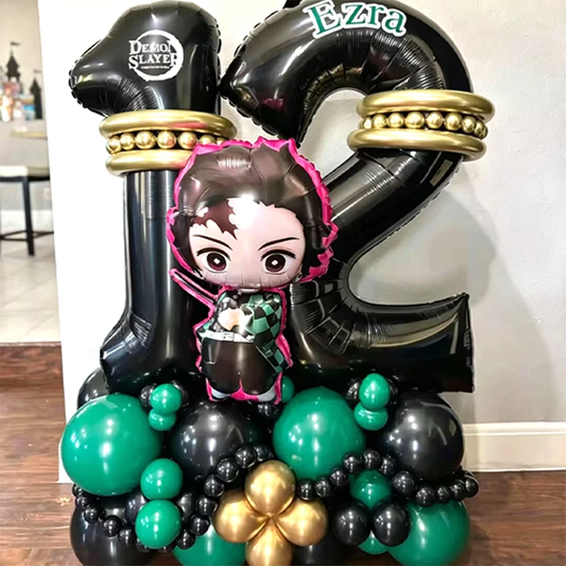 Dämonentöter-Themenballons-Set für Geburtstagsfeiern, Cosplay-Events und Anime-Conventions-Dekoration