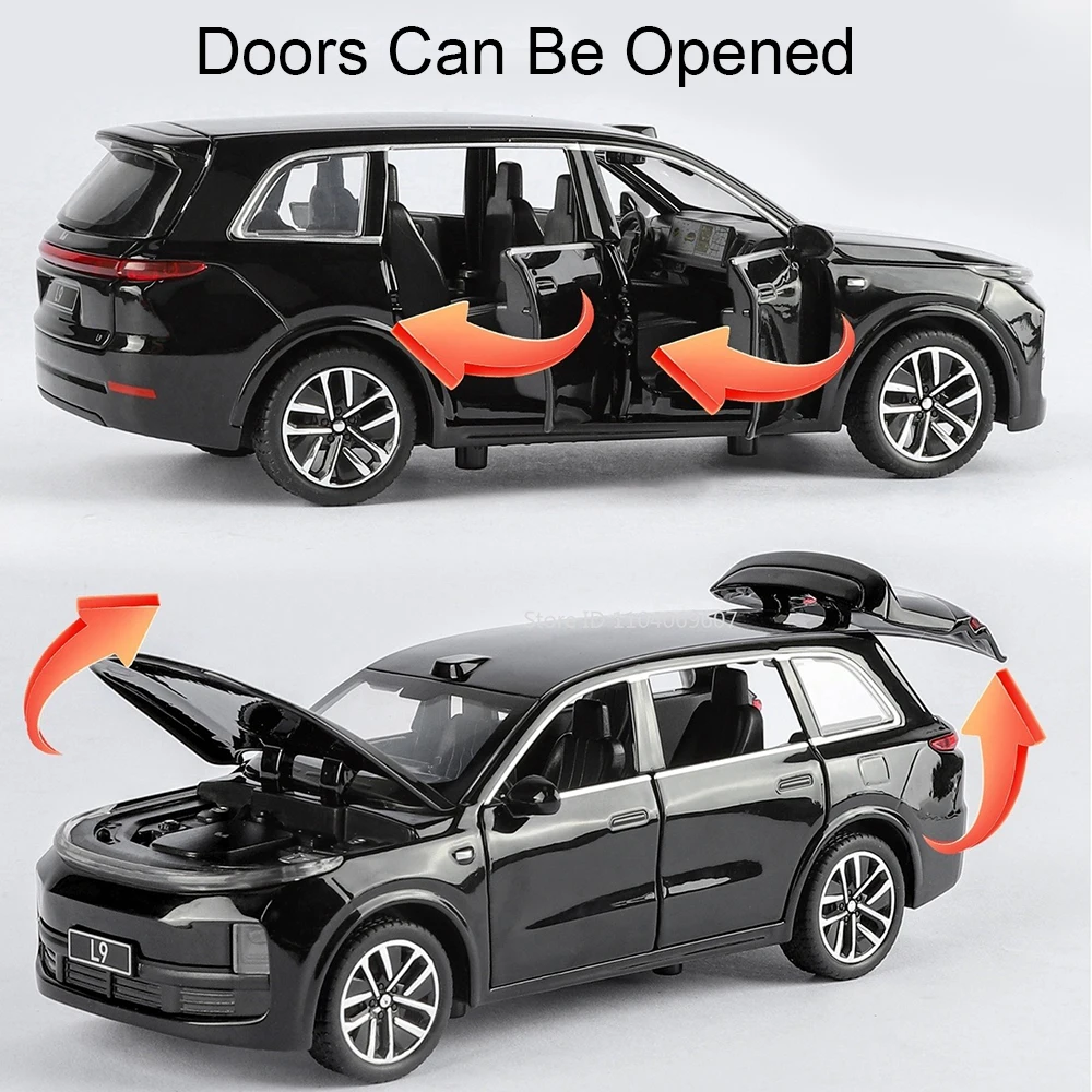 1:32 LEADING IDEAL L9 ONE Miniaturspielzeug Legierungsdruckgussmodelle Autos Sound Licht Zurückziehen Türen Geöffnete Fahrzeuge Sammeln Sie die Dekoration