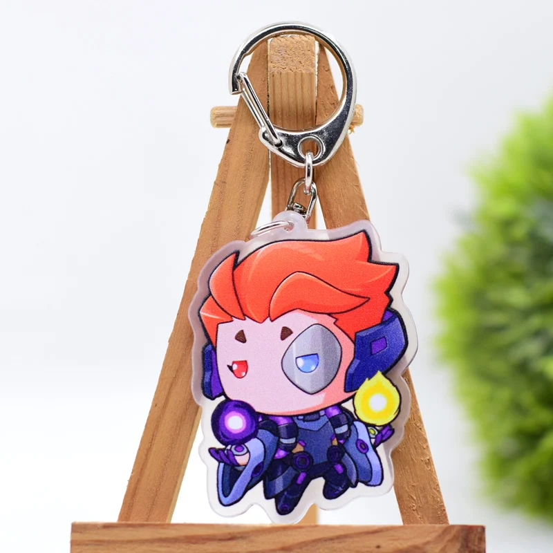 Overwatch Keychain 27 Styles Arcylic Cartoon Figures Keyrings Kawaii Accessories