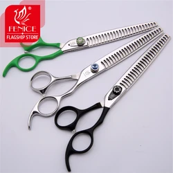 Fenice 7.5 Inch Professional Grooming Equipment Scissors for Dogs High Quality JP440C Stainless Steel Thining Shears