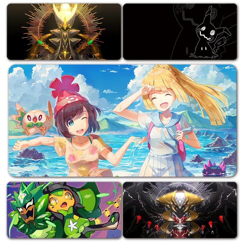 

Black White Minimalist PM Character SV Ogerpon Monster Lillie Mouse Pad Mousepad XXL Keyboard Desk Mat