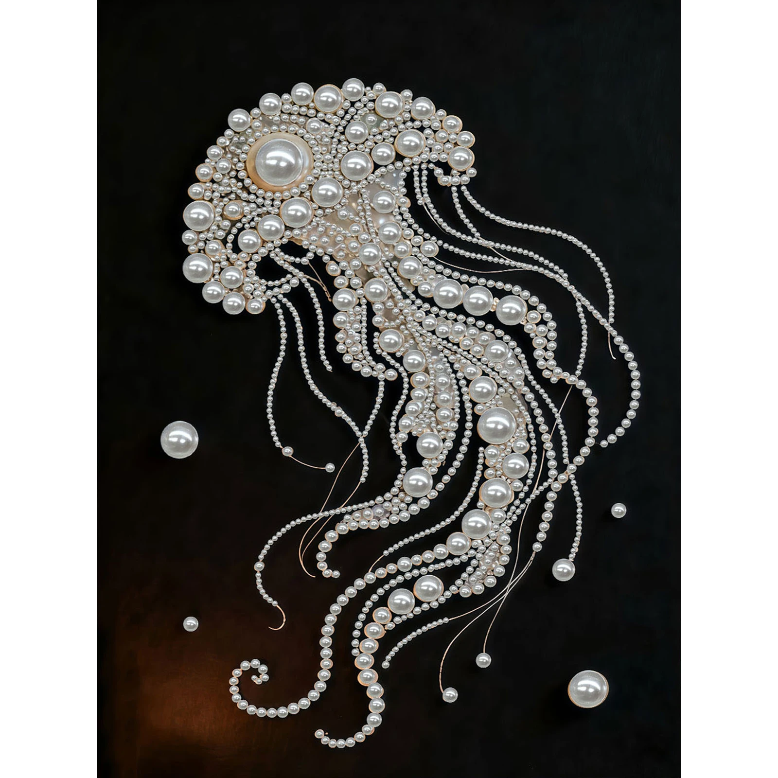 

DIY Pearl Dot Painting for Adults Home Wall Decoration Gifts Pearl Painting Art Kits 30x40cm With Frame