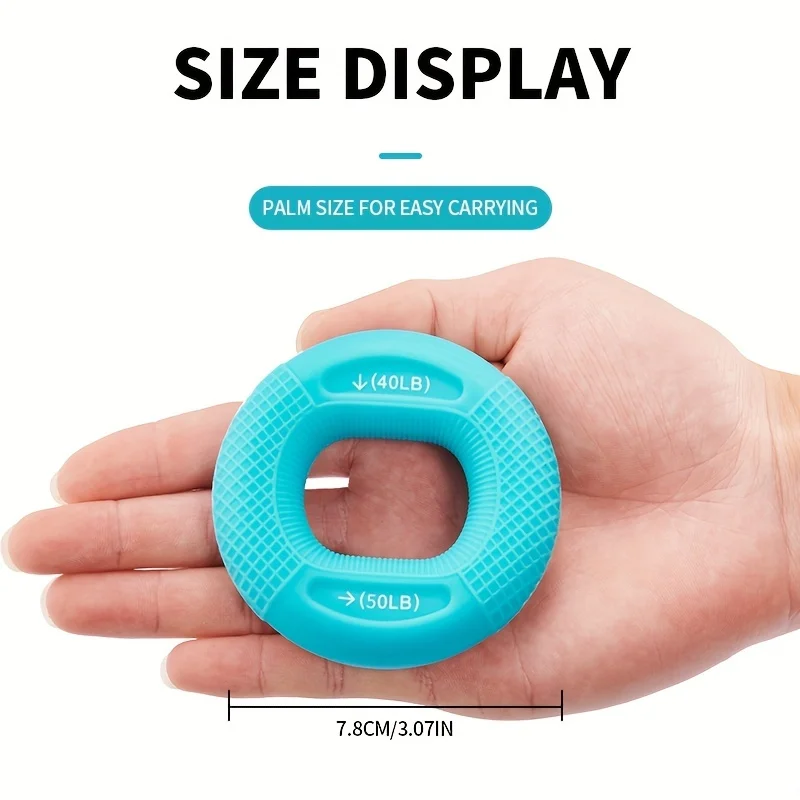 Build Muscle Strength in Your Hands with this 20-80LB Hand Muscle Training Silicone Ring - Perfect for Home Gyms! image 4