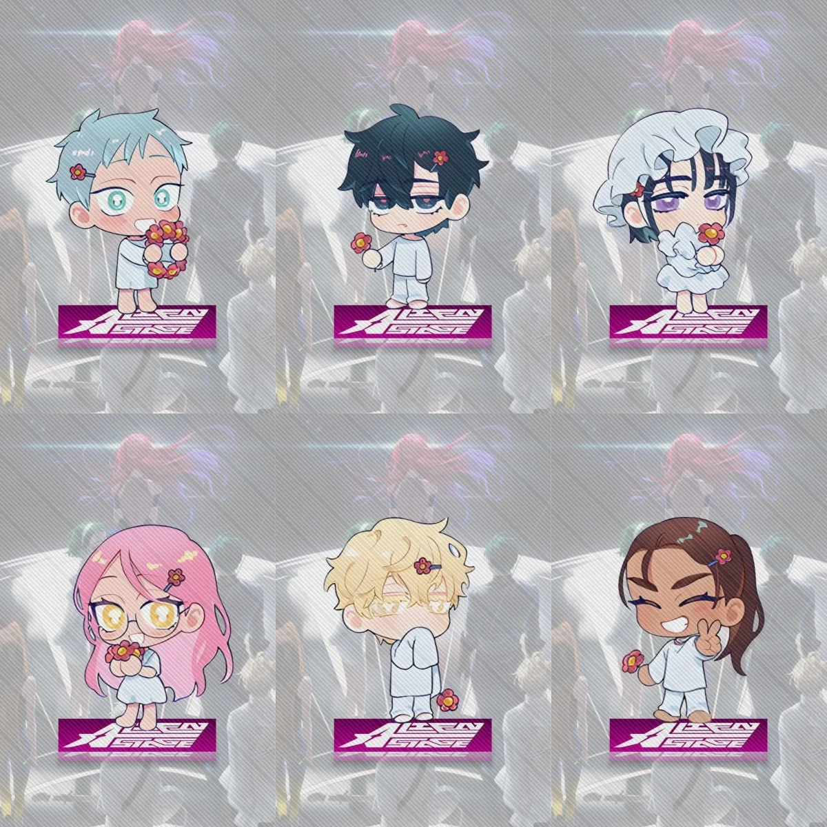 

10CM HOT Anime Alien Stage Acrylic 10CM Stand Model Cosplay Characters Ornament Accessories Goods Collection Gifts