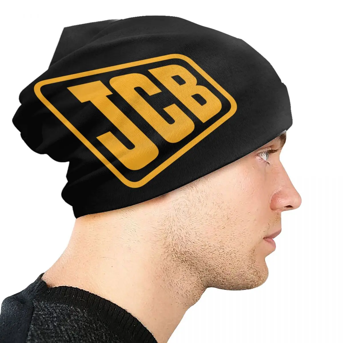 مخصص JCB Skullies Beanies قبعات للجنسين شتاء دافئ الحياكة قبعة النساء الرجال الهيب هوب الكبار بونيه القبعات في الهواء الطلق قبعة تزلج