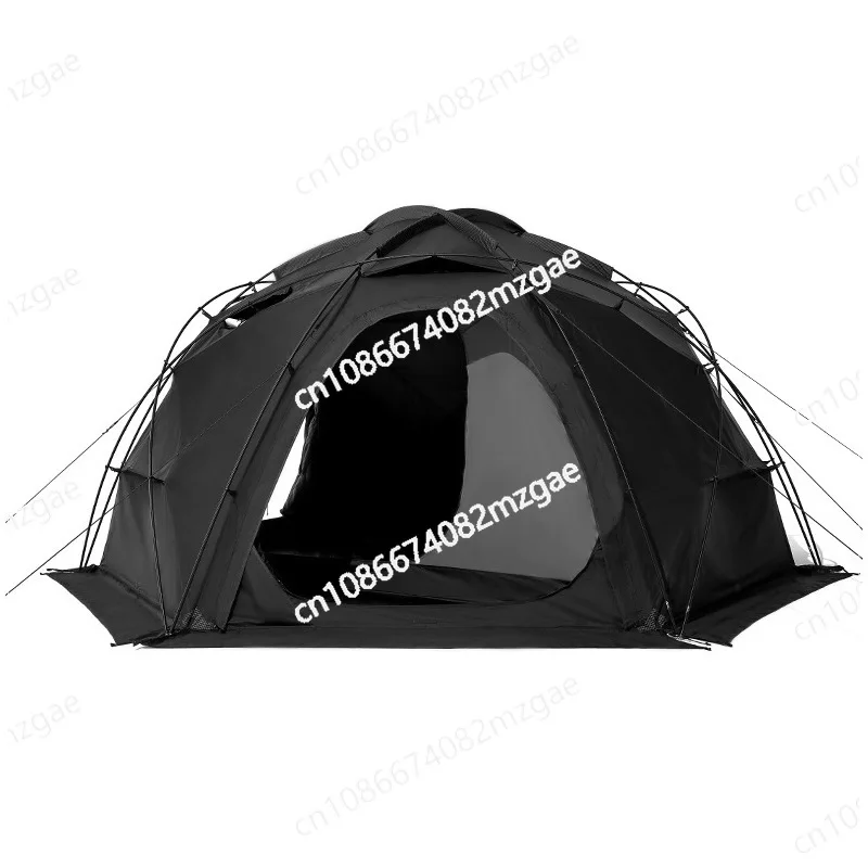 

Semi-self-supporting spherical tent outdoor portable rainproof thickened dome