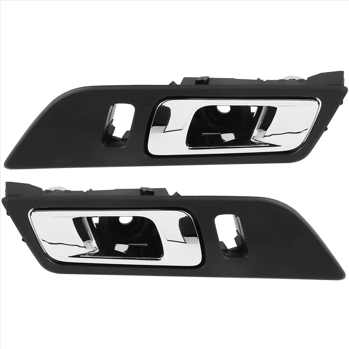 Super Sale 1Pair Inside Door Handle Chrome FR3Z-6322601-AC FR3Z-6322600-AC for Ford Mustang 2015-2018 FR3Z6322601AA FR3Z6322600A