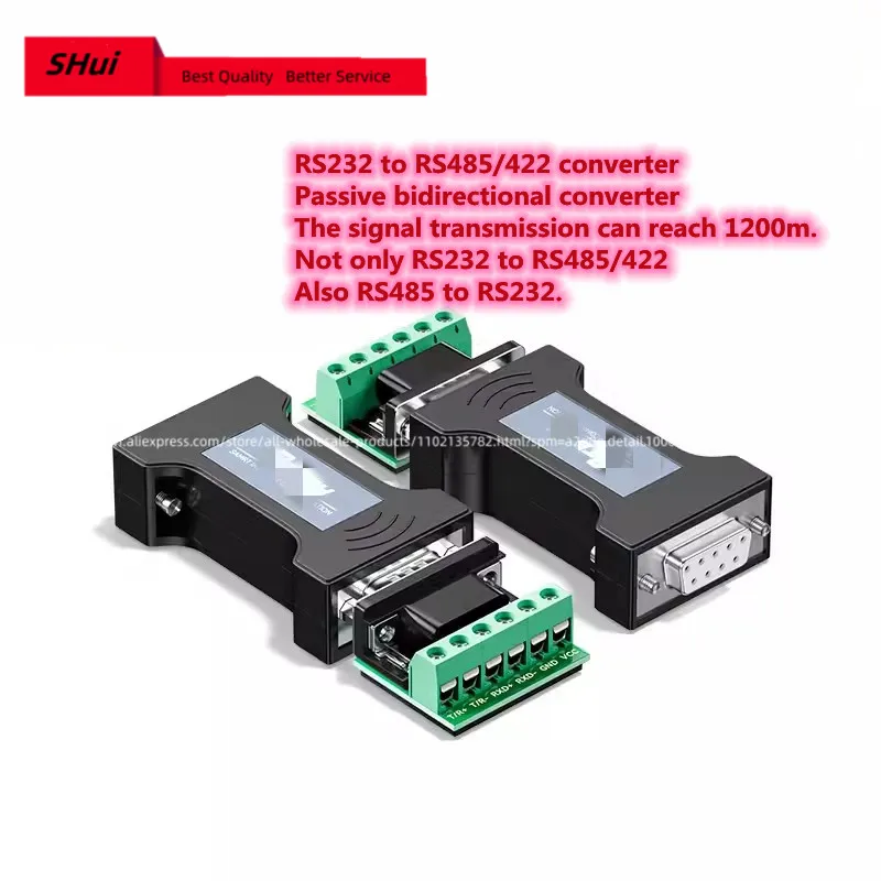 RS232 إلى RS485/422 وحدة البروتوكول التسلسلي المعزولة السلبية الحماية من البرق RS422 RS232 232 485 الوقاية من زيادة التيار DT-9003