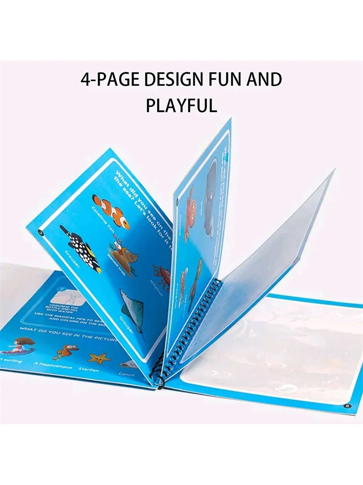 Montessori Reusable Water Painting Book - Eco-Friendly Art Montessori Reusable Water Painting Book - Eco-Friendly Art - Image 6