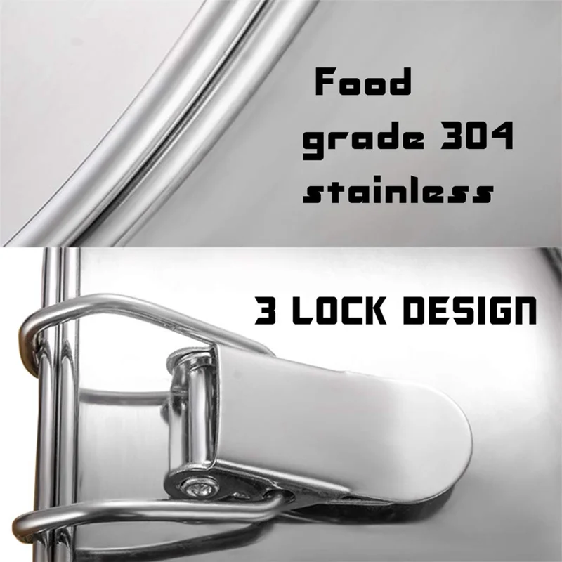 ABRB-フランパン フランネラス型、蓋付きステンレス鋼フラン型 - 6クォートポット用フランメーカー（3QT、8QT対応）- ラック付きで簡単