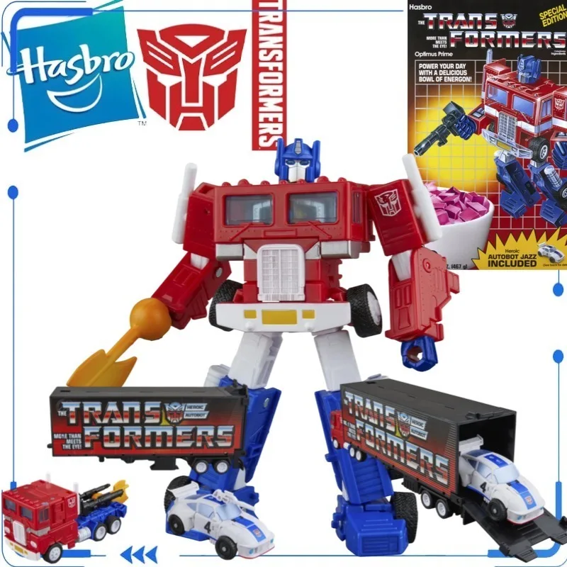 Genuine Hasbro Transformers SDCC Optimus Prime Energon Cereal Special Edition Autobot Jazz Action Figure Toy in Stock