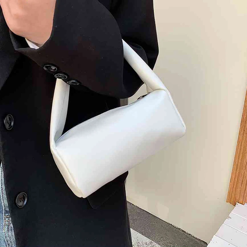 Fashionable And Minimalist New Soft Leather Women's Portable Small Square Bag