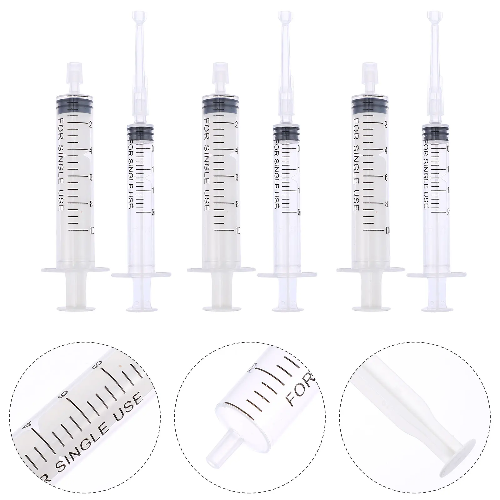 

10pcs multi-Sizes Disposable Plastic Nutrient Syringe Perfume Bottles Empty Dispenser Transferring Liquids Syringe Injector