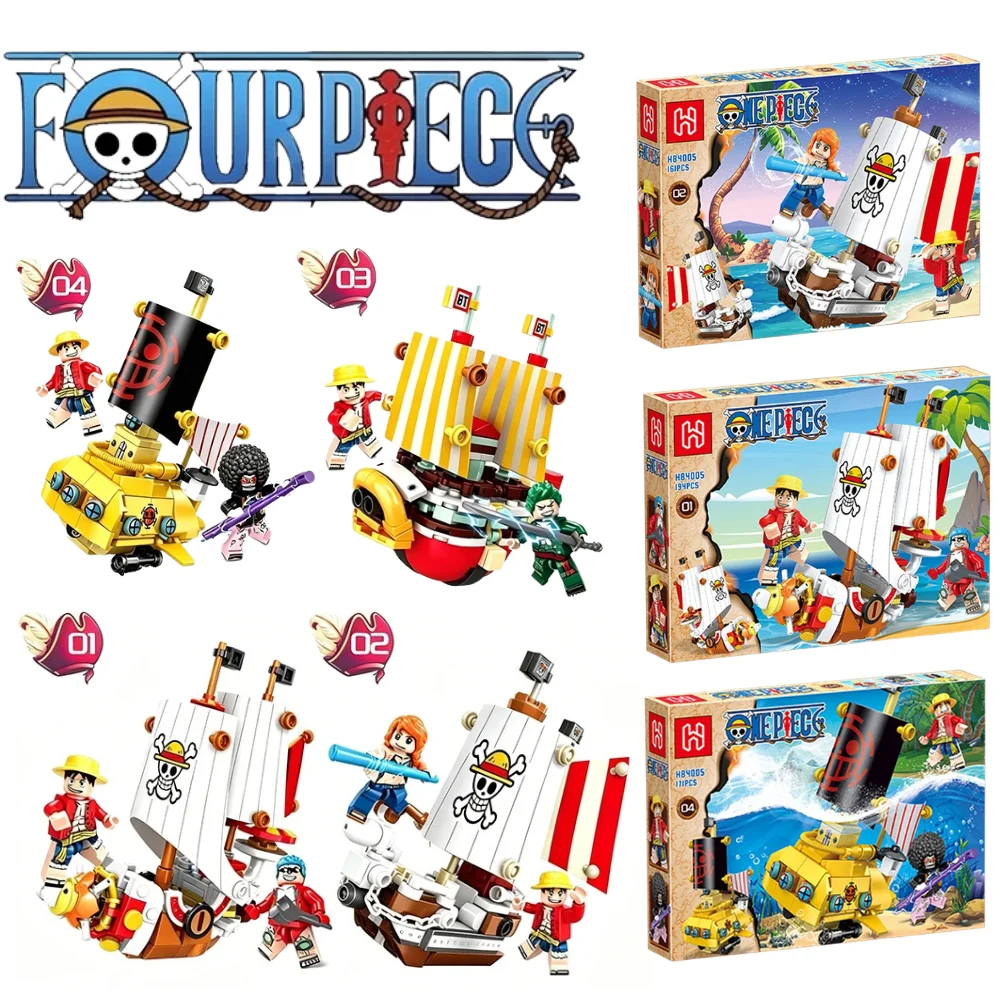 NOVO! Kit de Blocos de Montar  - Model Kit One Piece Going Merry avaliação e preço