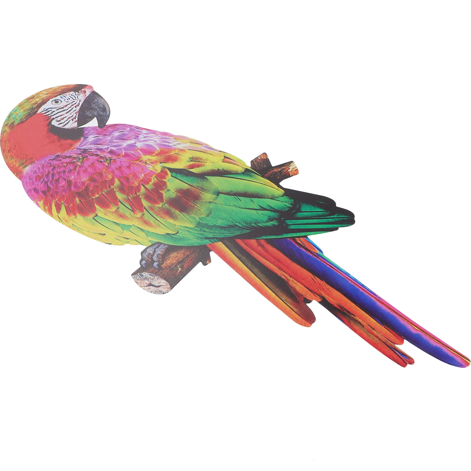 

Iron Parrot Hanging Bird Wall Pendant Sculpture Bright Color Durable Material Home Office Decor Garden Fence Gate