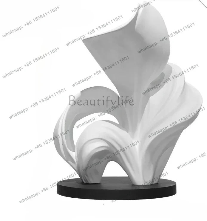 Modern hotel decoration large floor sculpture lobby creative ornament fiberglass