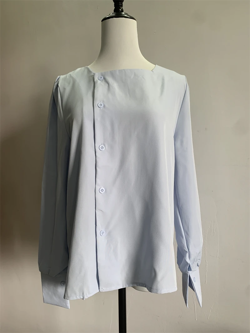 PLAZSON قمصان وبلوزات camisas e blusas Women Spring Summer OL Blouses Shirts Lady Office Work Wear Long Sleeve Blouses Tops