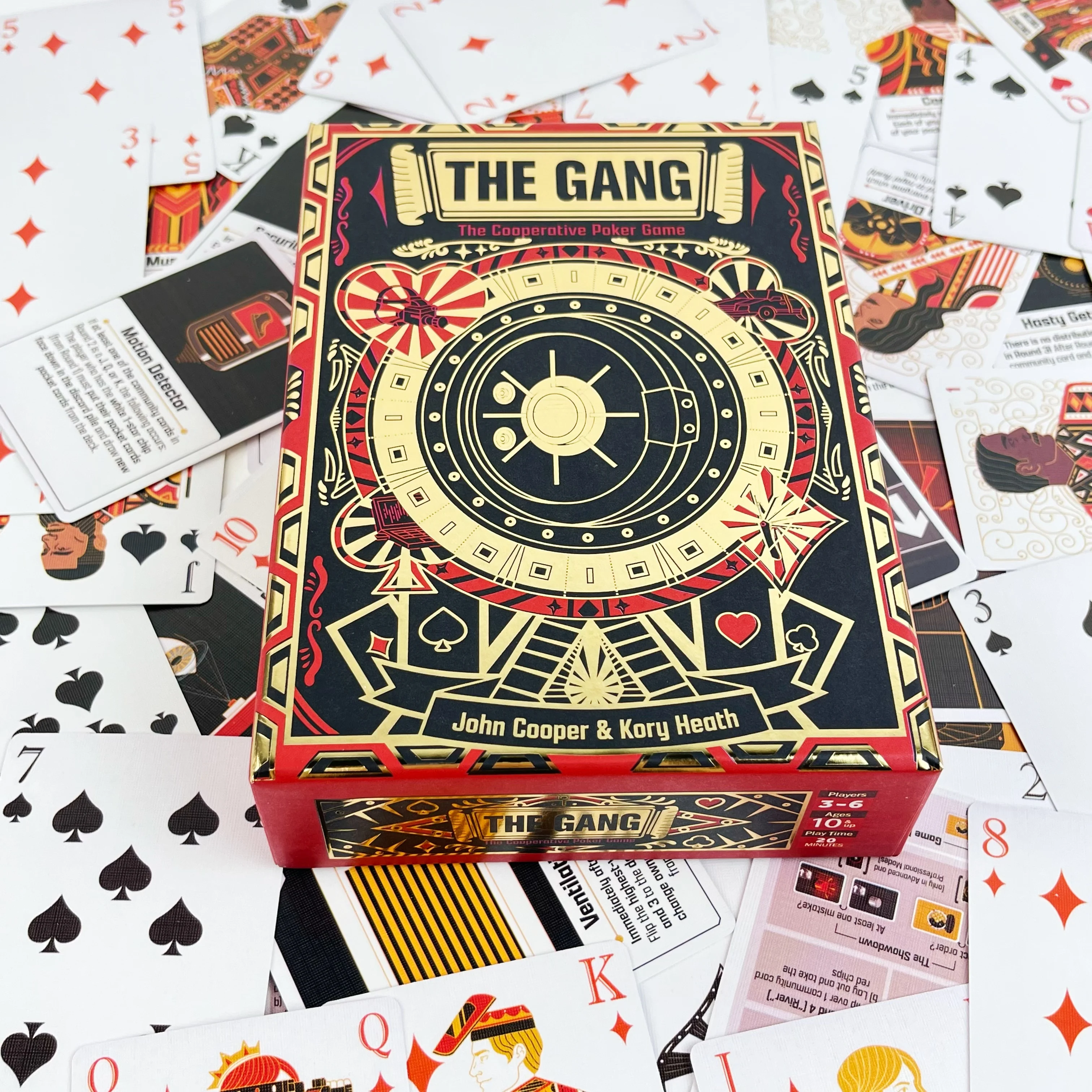 

THE GANG Heist Board Game | 3-6 Players 20-Min Bank Robbery Challenge | Poker Strategy Team Game for Adults & Teens