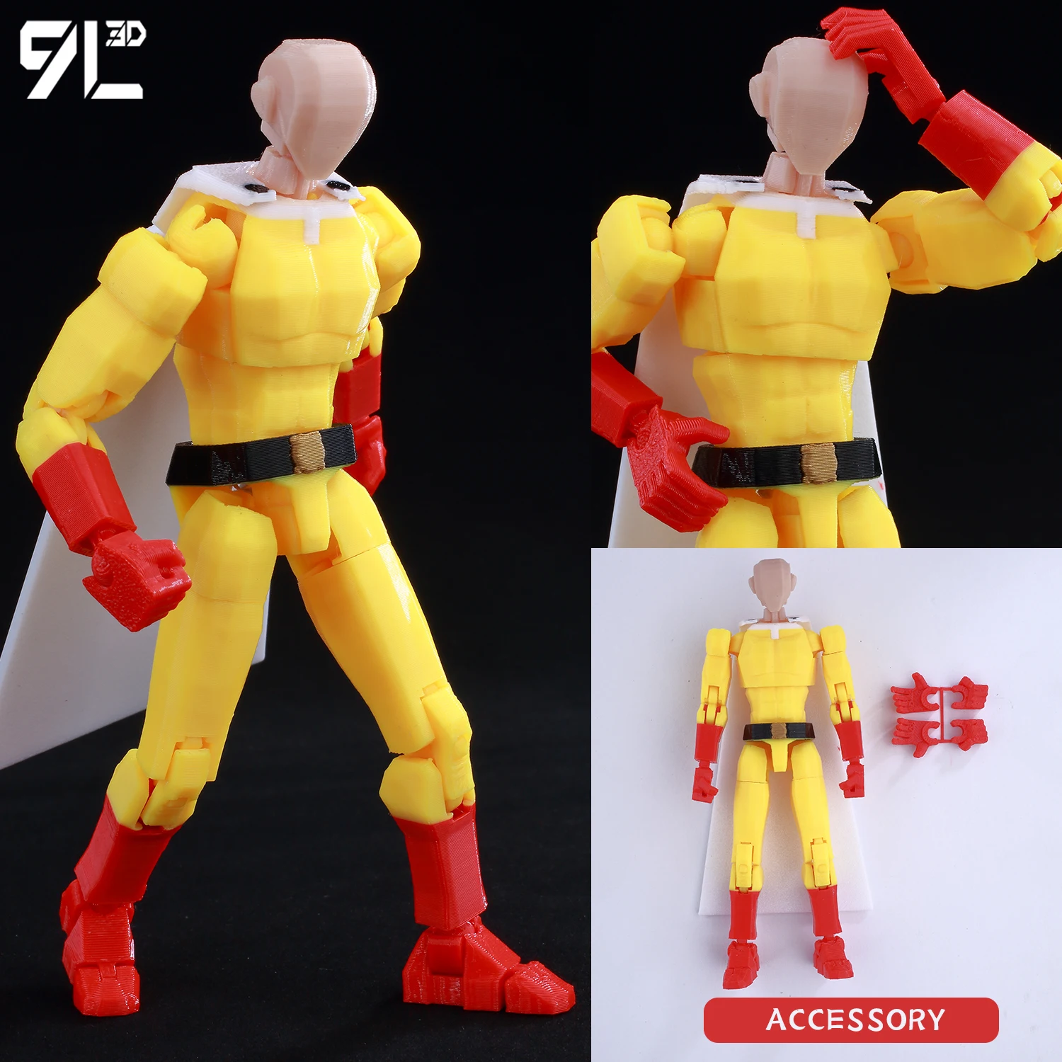 9L3D Printed Lucky Dummy 13 Spider-Man 3D Printed Action Figure