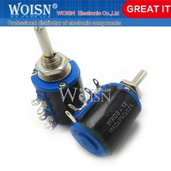 Precision multi-turn potentiometer 5 turns short body WXD3-12-1W 10K