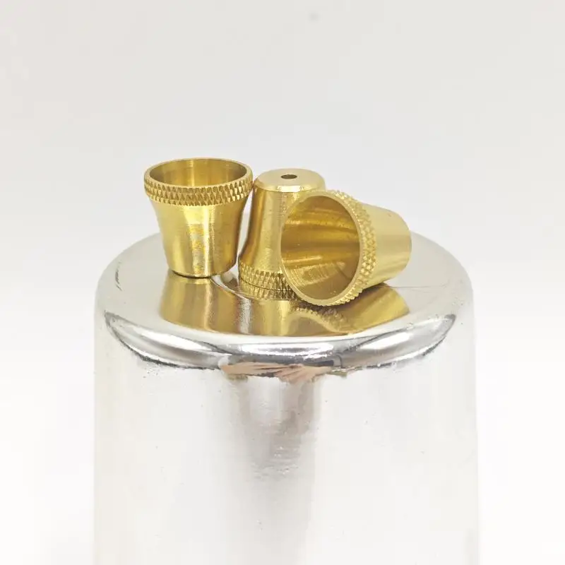 Small Brass Handheld Filter Pipe Dual Purpose For Tobacco Leaf And Cigarette Portable Cigarette  Accessory