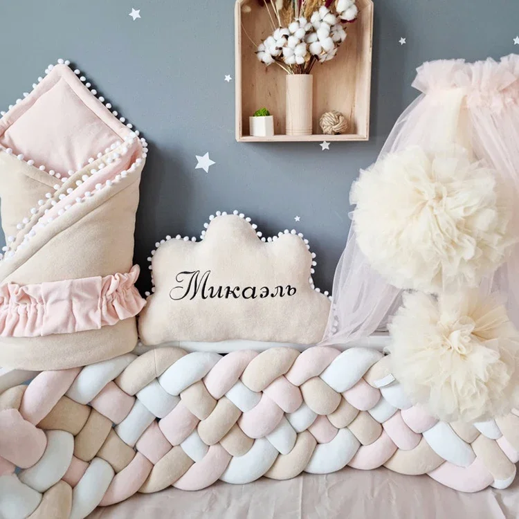 NONE Braided Crib Bumper 400cm 4