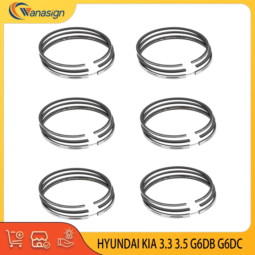 AUTO ENGINE PARTS piston rings Set for Hyundai Kia 3.3L 3.5L V6 G6DB-G6DG-G6DC 2008-2015