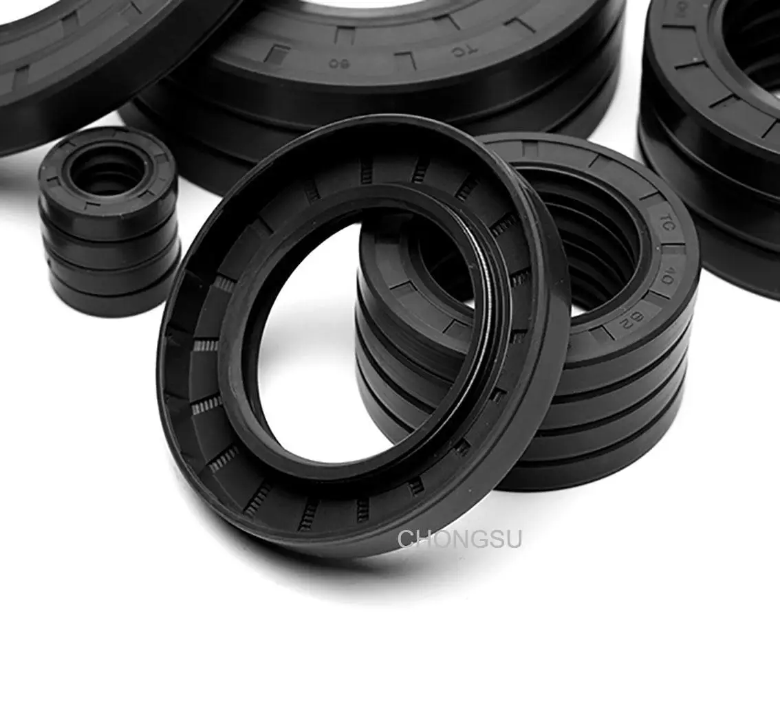 1Pcs Black ID 43mm/44mm TC/FB/TG4 Skeleton Oil Seal Rings NBR Double Lip Seal Gasket For Rotation Shaft