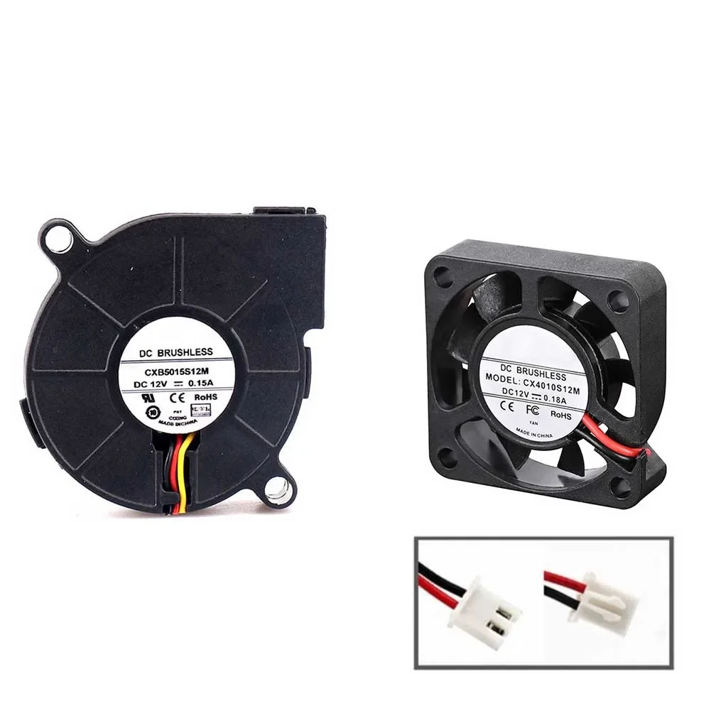 24V Cooling Fan 3D Printing Fan Cooling Solution 2 Pack Cooling Fan ABS Material Double Ball Bearing Imported Bearings
