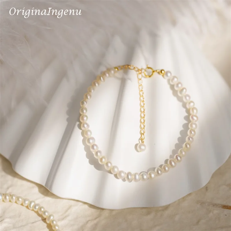 Handmade Natural Pearls Bracelet 14K Gold Filled Pearl Bracelet  Custom Lenght Jewelry Boho Bracelets Vintage Boho Women Jewelry