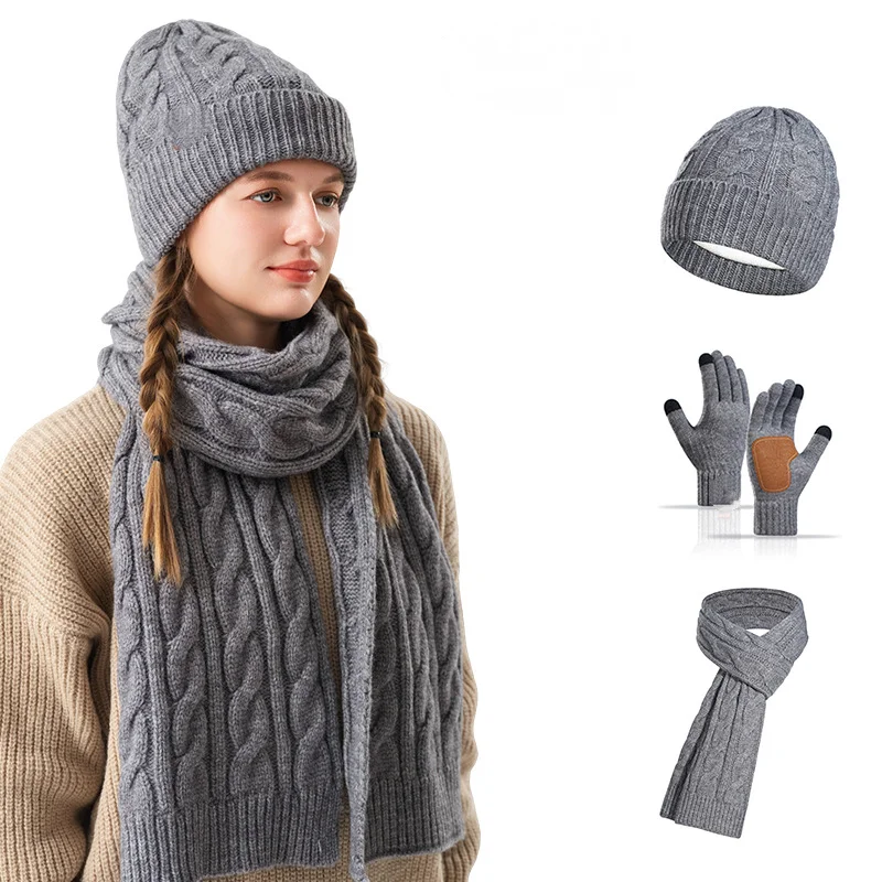 ensemble-3-pieces-bonnet-echarpe-et-gants-en-tricot-epais-d'hiver-unisexe-gants-tactiles-couleur-unie-accessoire-d'exterieur-chaud