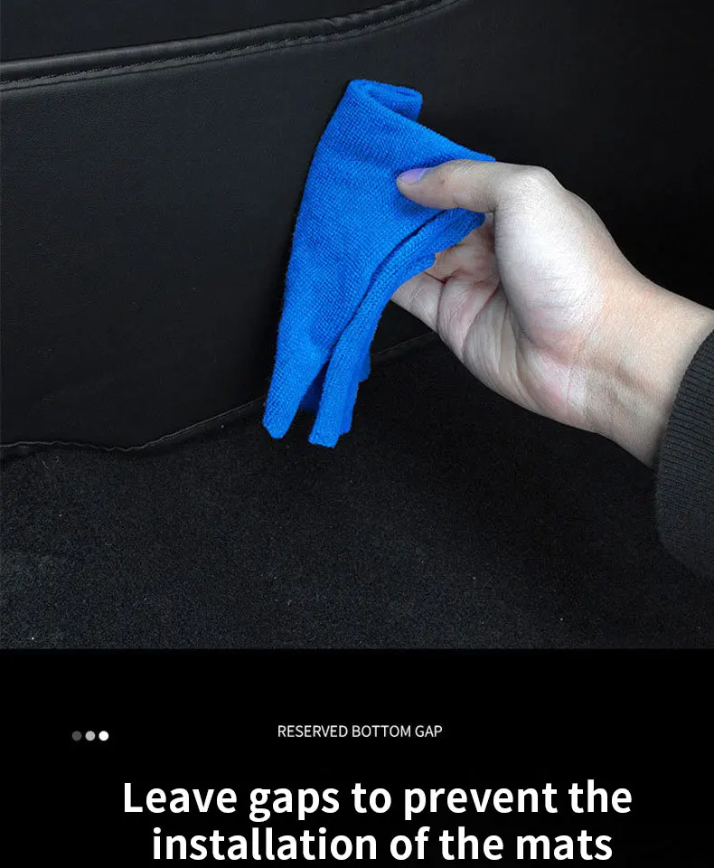 Carbon-Flash-Schutz für Tesla Model Y 2021-2024 Mittelkonsole, Zwei Seitenpaneele, Anti-Kick-Pad, Schutzabdeckung aus Leder – Detail 11