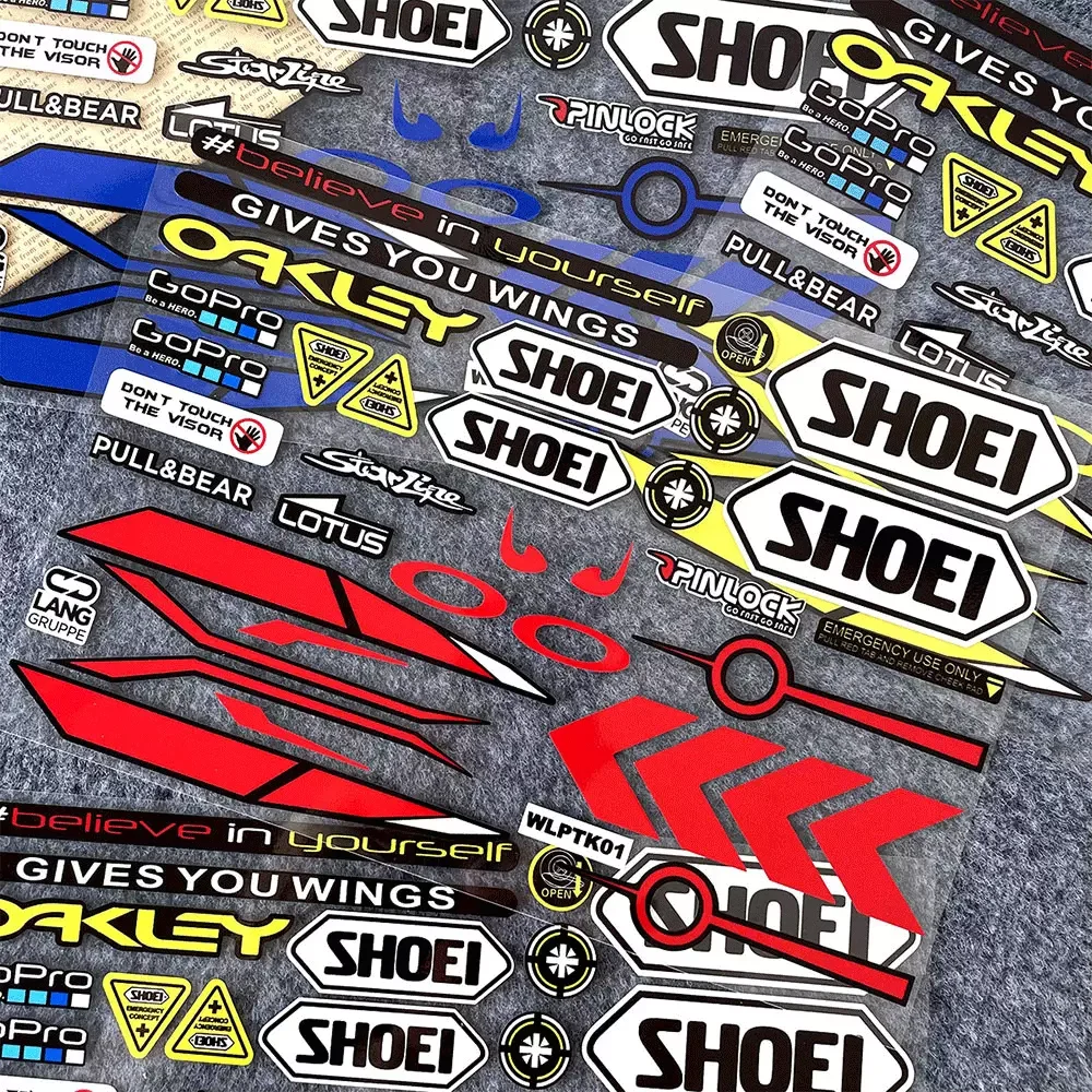 

Мотогонки на мотоциклах, шлем для мотокросса, светоотражающие наклейки, декоративные наклейки для спонсора, аксессуары для модификации линз, покрытие от царапин