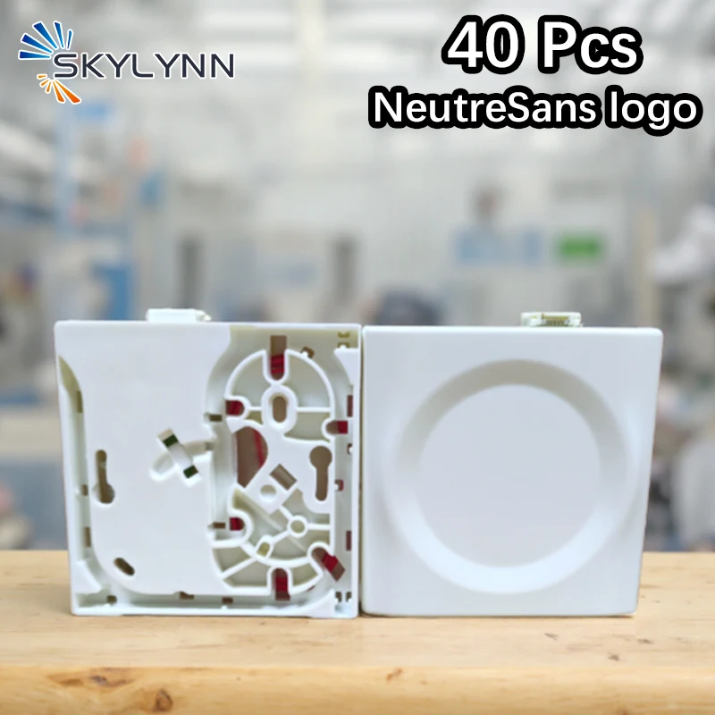 

NEW PTO Box Set Single Mode SC/APC FTTH prise fibre optique murale sc Neutral, no logo For SFR 40PCS