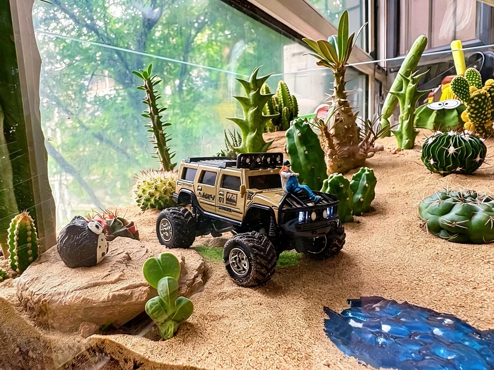 Challenger Mini Remote Control Alloy Hummer Off Road App Control Gravity Sensing Path Drawing Desktop Car For Outdoor Activity