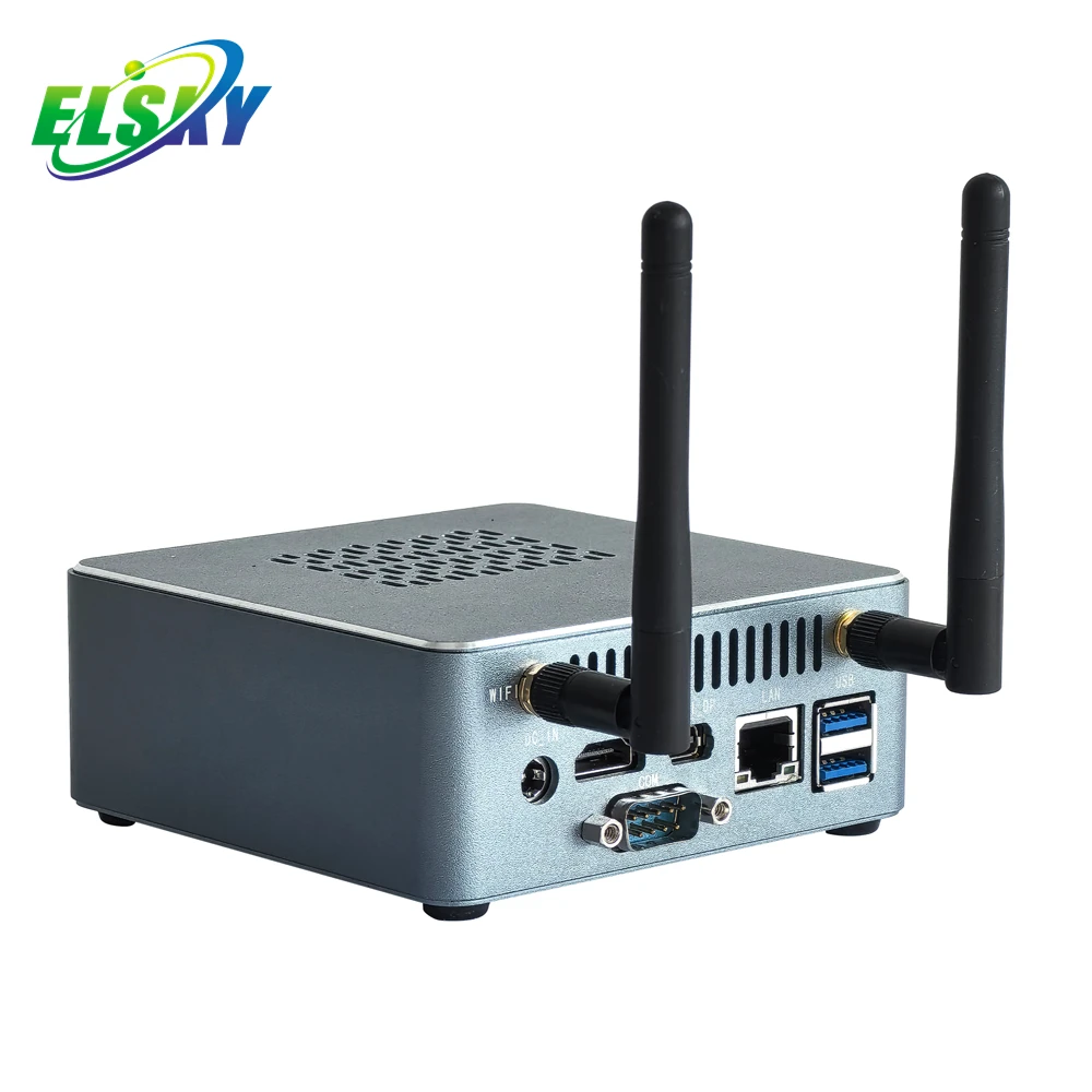 2024 New NUC Mini Pc Support Int el 12th Generation Alder Lake Processor DC 9V~24V Type-C DP HD MI RS485 COM USB3.2 Win 11 OS