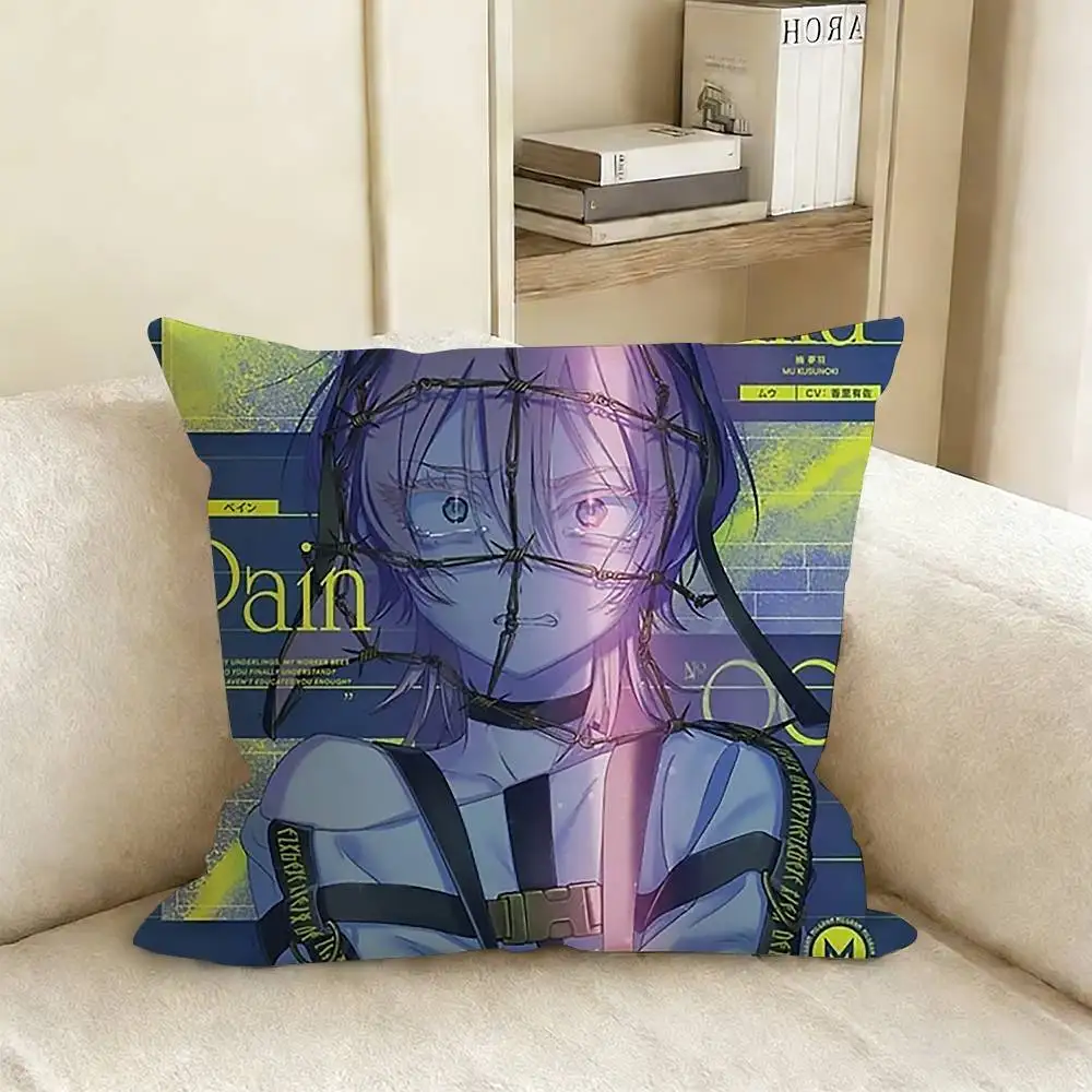 M-Milgram Shidou Kirisaki Es Haruka Sakurai Yuno Kashiki Mu Kusunoki  Pillow Case Living Room Sofa Cushion Cover view 4