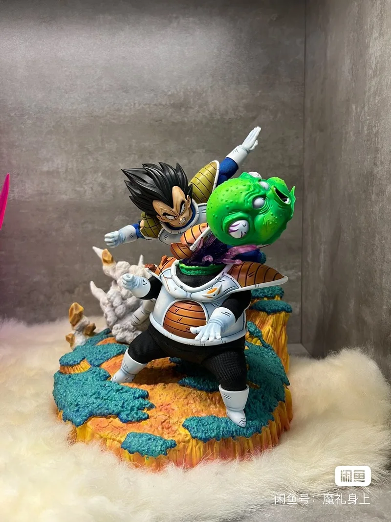 

21cm Dragon Ball Z Vegeta VS Guldo Anime Battle Action Figure GK Model Statue Collectible Ornaments Ginyu Force Figurine gift