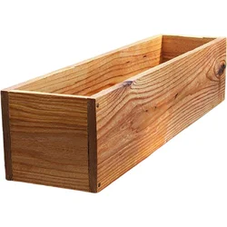 Antiseptic Wood Flower Box Long-lasting Pot Versatile Flowerpot Rectangular Planter Sturdy Durable Wooden Cedar Window Boxes