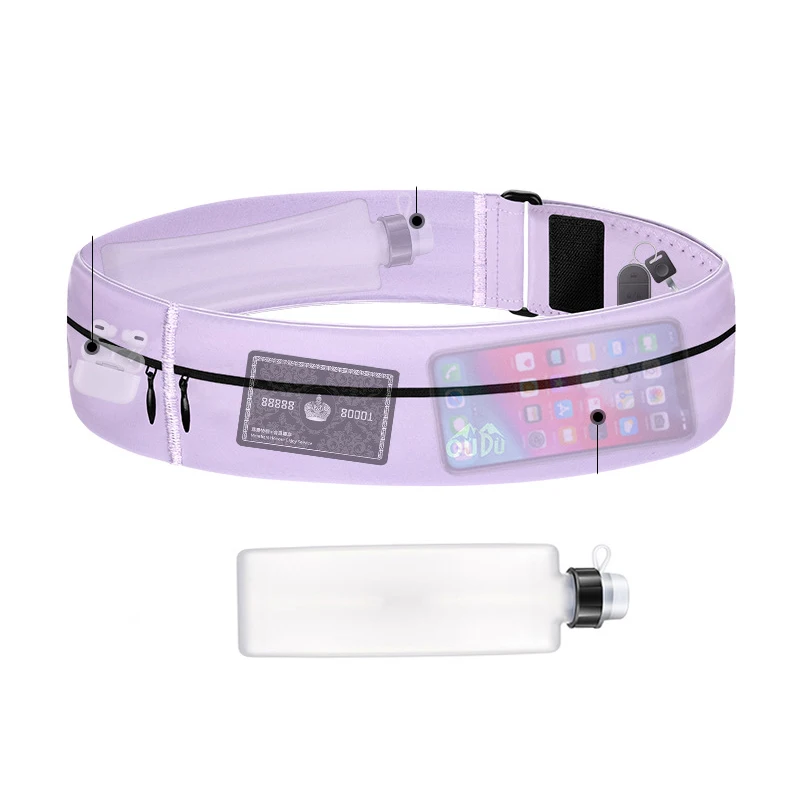 Running Belt Waist Bag with Water Bottle Women Sports Fanny Pack Men Phone Pouch Jogging Gym Bags Hydration Run Accessories - Image 2