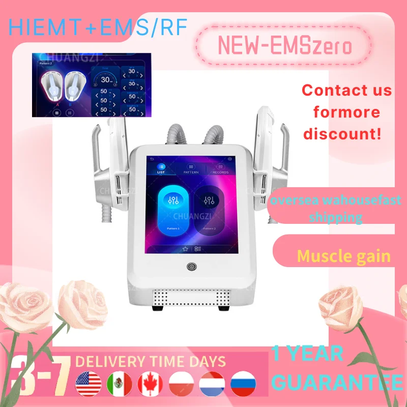 

EMSzero потеря веса 6500 Вт 200 Гц RF скульптурный аппарат для похудения мышц с 4 ручками электронная стимуляция