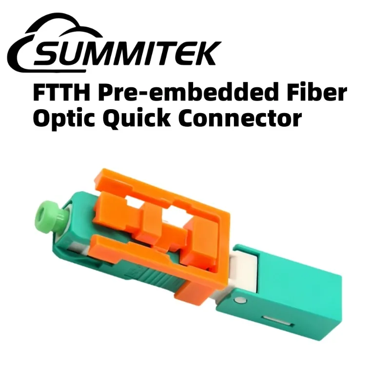 Summitek Connector SC Apc Type G652D/G657A1/G657A2 Fiber Type 3.0mmx2.0mm Special Color Assembly Fast Connector