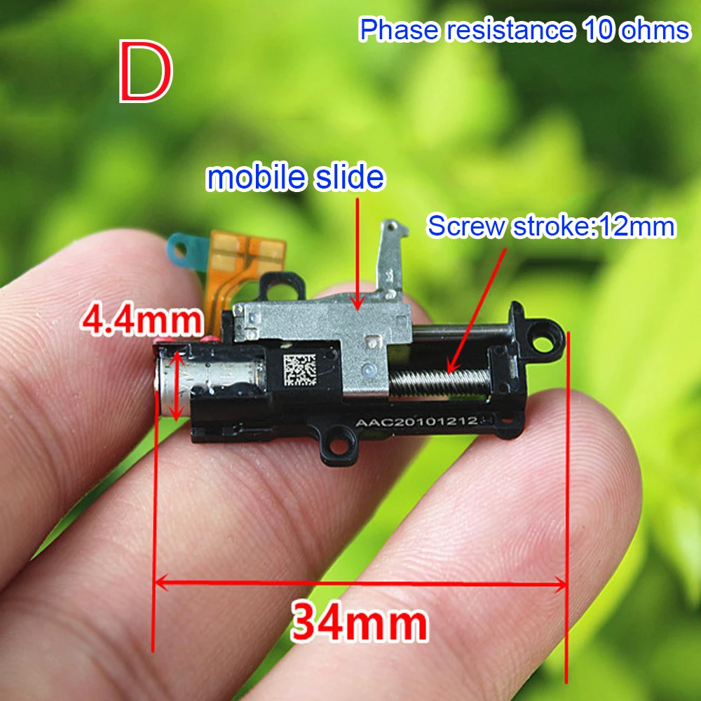 Piccolo Mini 5mm 2 fasi 4 fili di precisione cambio in metallo ingranaggio motore passo-passo attuatore lineare Micro posizione dado di scorrimento